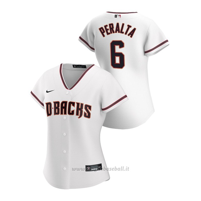 Maglia Baseball Donna Arizona Diamondbacks David Peralta 2020 Replica Primera Bianco